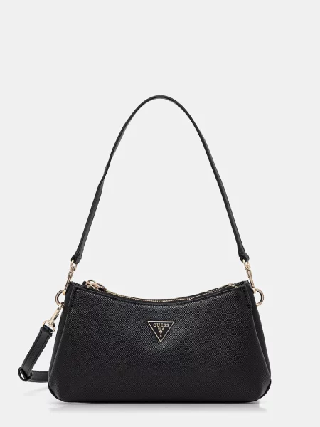 Geanta crossbody Guess din piele negru