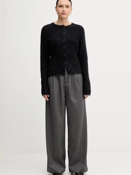 Кардиган з додаванням вовни альпаки Sandro Ferrone чорний