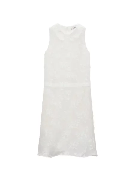 Rochie mini Dorothee Schumacher fără mâneci cu model floral alb