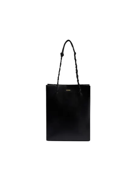 Shopperka Jil Sander skórzana czarna