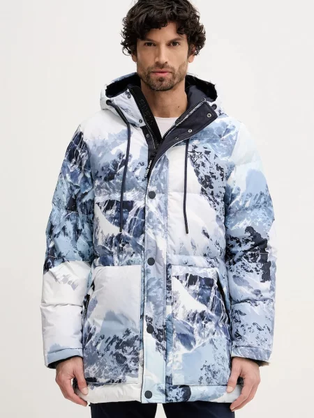 Guess geacă de puf albastru