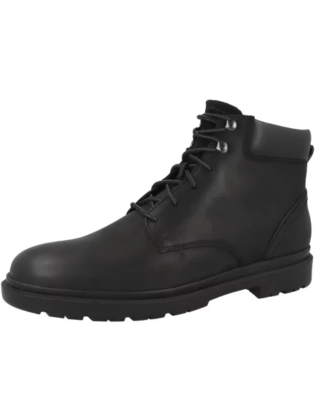GEOX Bocanci cu șireturi U ANDALO' negru