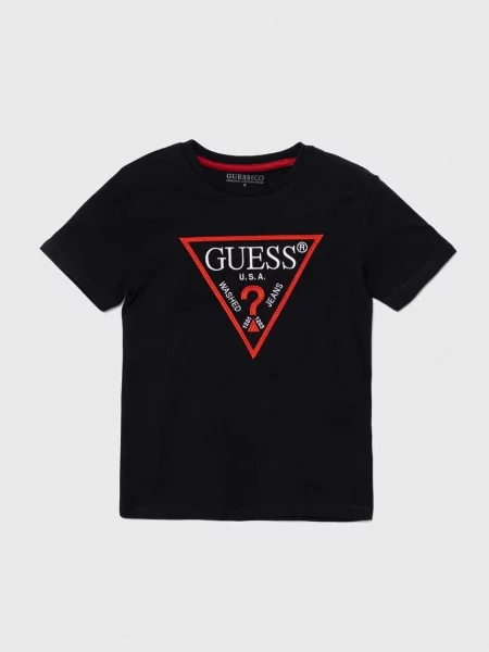 Guess Dječja majica kratkih rukava crna