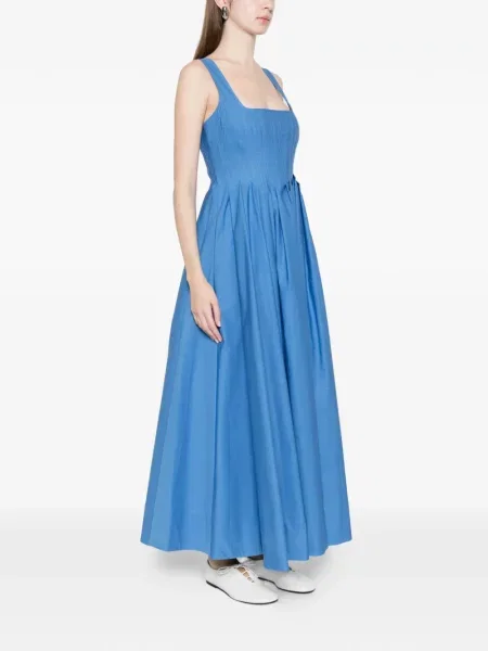 Kostiumas maxi maxi suknele Sportmax a eilutė mėlyna