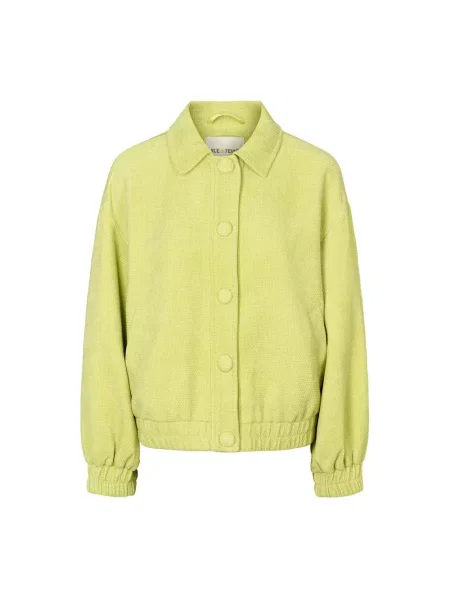 Kurtka bomber Rue De Femme wełniany zielony