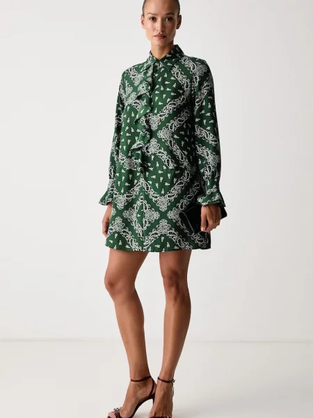 Zadig&Voltaire rochie din mătase RHELYNE verde