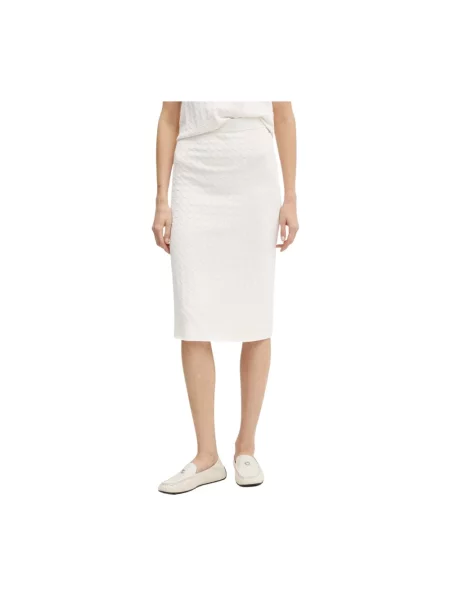 Armani Exchange spódnica beżowa