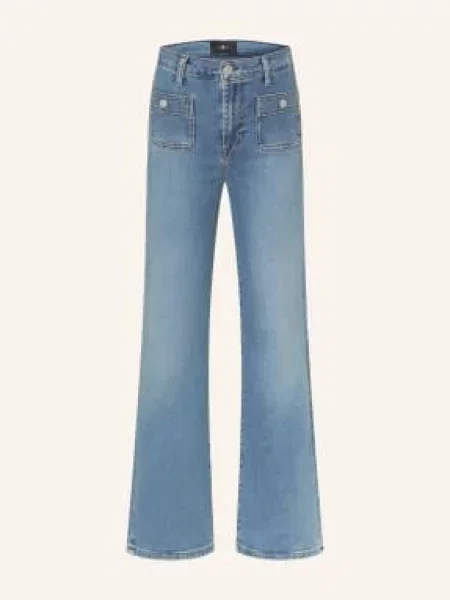 7 For All Mankind Dżinsy Z Rozszerzanymi Nogawkami Modern Dojo blau