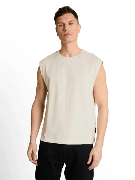 TOM TAILOR DENIM Tricou lână alb
