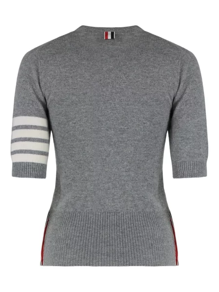 Pulover Thom Browne scurt gri