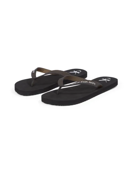 Calvin Klein Jeans Flip-flops negru alb