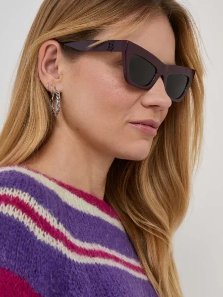 Burberry okulary przeciwsłoneczne fioletowy