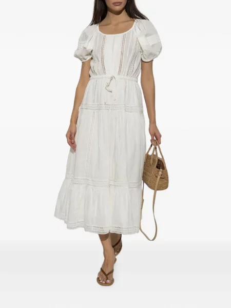 Rochie midi Ulla Johnson din dantelă alb
