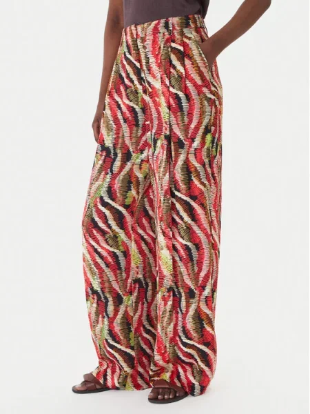 LOLA CASADEMUNT Medžiaginės kelnės Spalvota Wide Leg