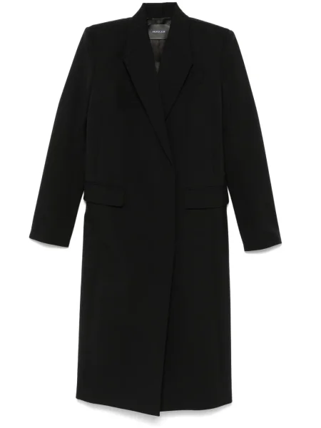 Palton Mugler de lână negru