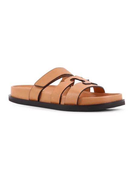 Klapki Tory Burch brązowe