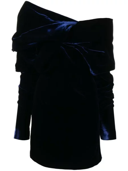 Rochie Tom Ford de catifea albastru