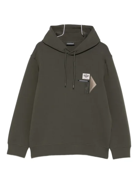 Hanorac cu glugă Emporio Armani verde