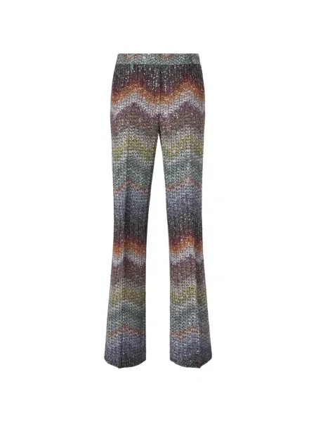 Pantaloni Missoni cu paiete gri
