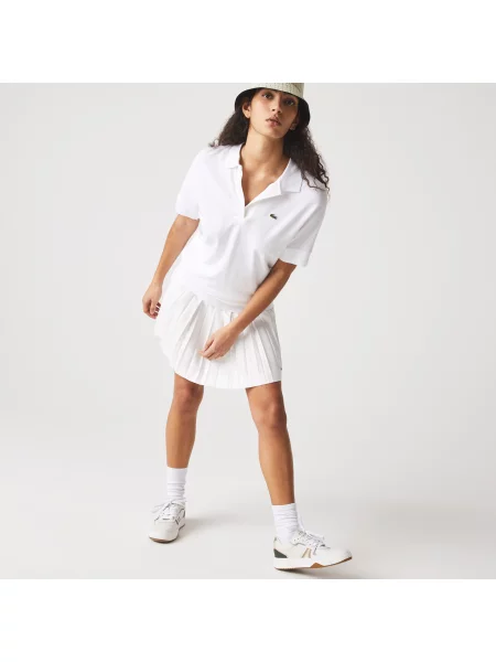 Поло Lacoste белое