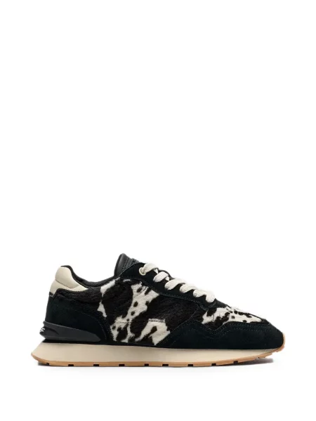 Sneakerși Hoff din piele de căprioară cu imagine negru