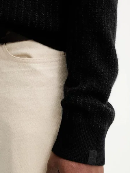 Вовняний светр Rag & Bone гольф чорний
