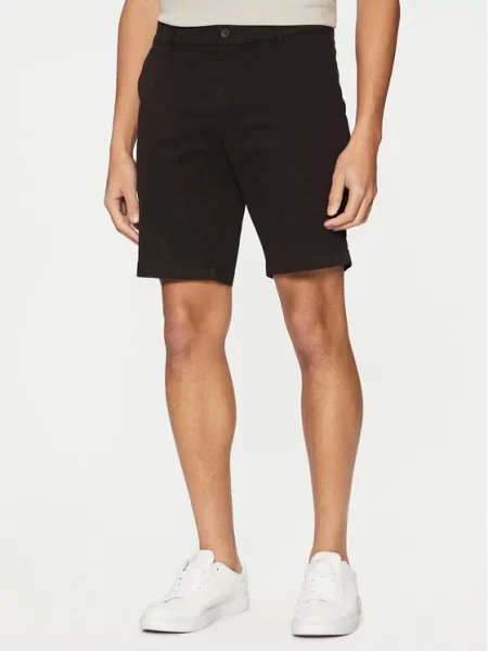 Calvin Klein Szorty materiałowe Modern Twill czarny