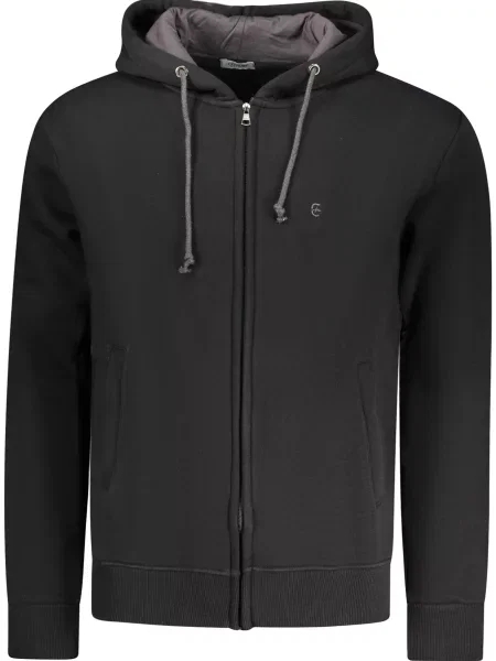 Mikina s kapucí Coveri Moving s kapucí černá