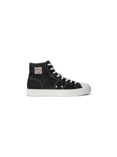 Sneakersy Polo Ralph Lauren skórzane czarne