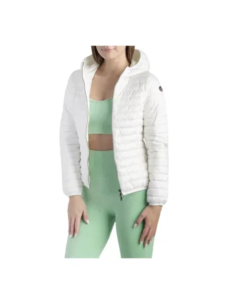 Kurtka puchowa Canadiens z kapturem biała