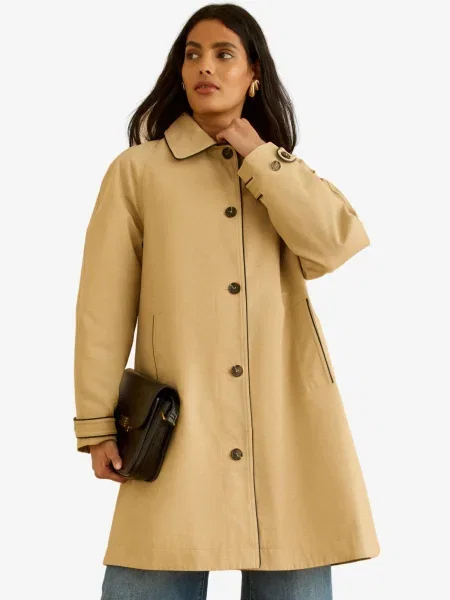 Love & roses Prehoden plašč pesek