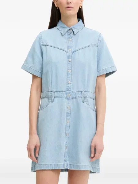 Top Levi's® fără mâneci zdrențuiți skinny fit albastru