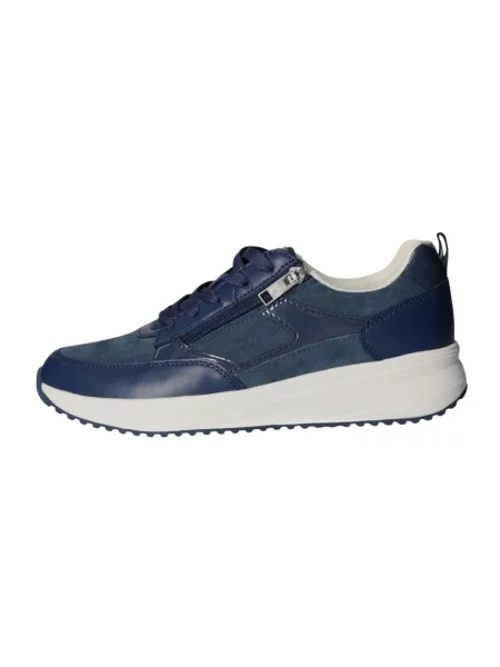 Sneakersy Waldläufer skórzane niebieskie