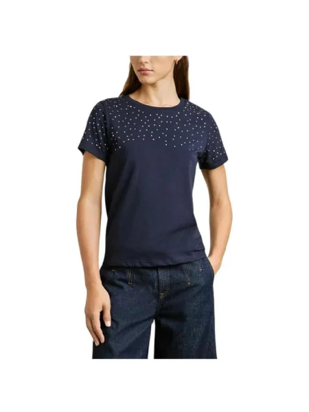 Denim ruha Pepe Jeans kék