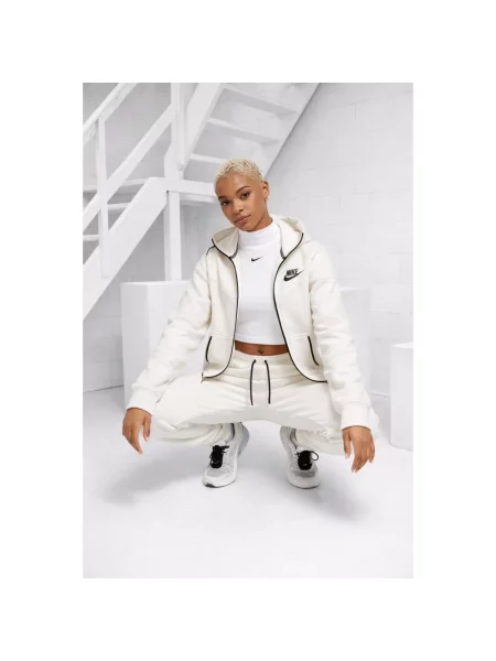 Bluza z kapturem Nike polarowa z kapturem biała