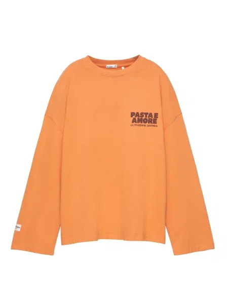 Pull&Bear Tricou ciocolatiu / închis portocaliu