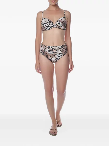 Bikini Gottex cu talie înaltă cu imagine cu model leopard