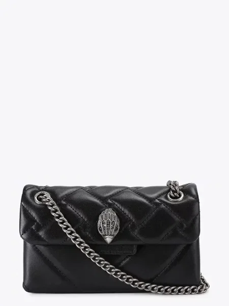 Kurt Geiger London чанта crossbody дамска от кожа KENSINGTON черно