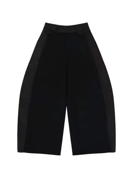 Pantaloni Entire Studios din satin negru