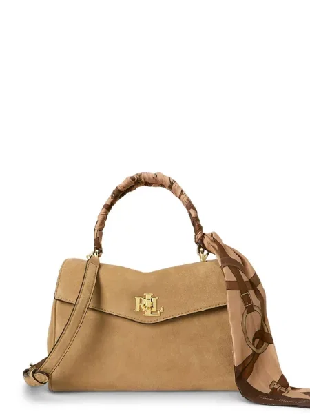 Klasična torbica Lauren Ralph Lauren bež