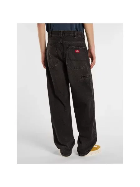 Zúžené zúžené džínsy Dickies v biznis štýle čierna