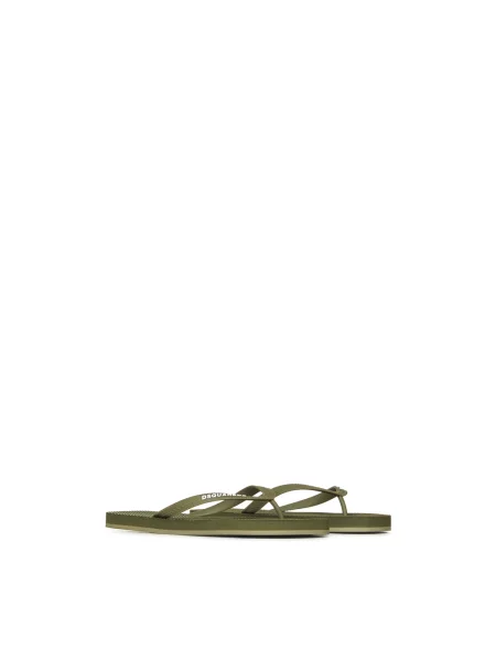 Klapki Dsquared2 zielone