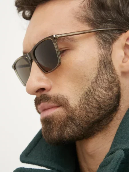 Слънчеви очила Saint Laurent SL кафяво