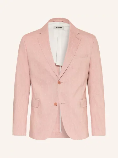 Drykorn Oblekové Sako Yames Slim Fit Se Lnem orange oranžové