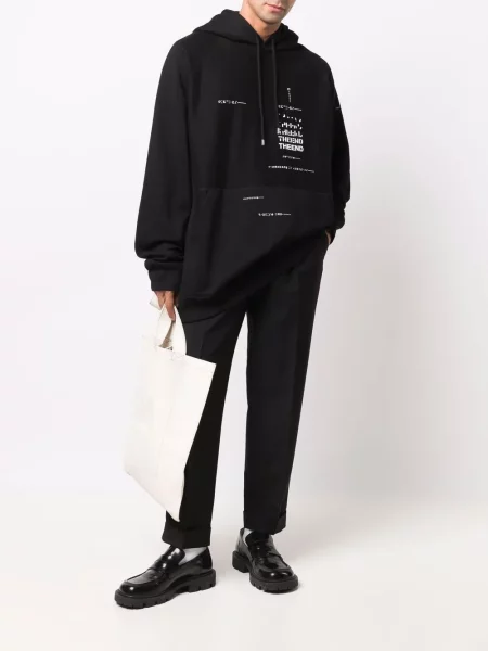 Hoodie Takahiromiyashita The Soloist με σχέδιο μαύρο