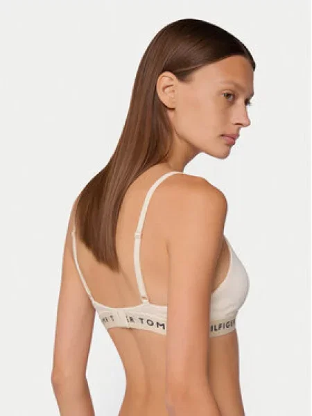 Trojuholníková podprsenka Tommy Hilfiger Underwear béžová