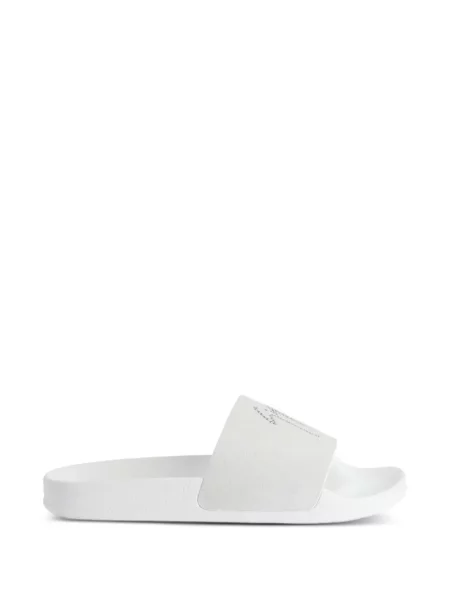 Papuci Giuseppe Zanotti din piele alb