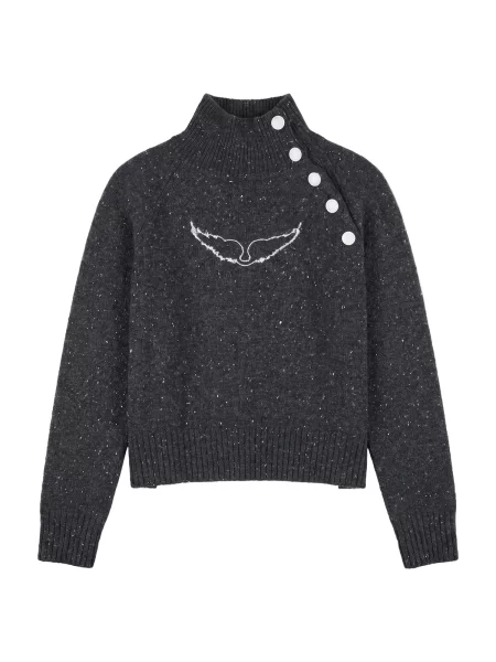Pulover copii Zadig & Voltaire gri