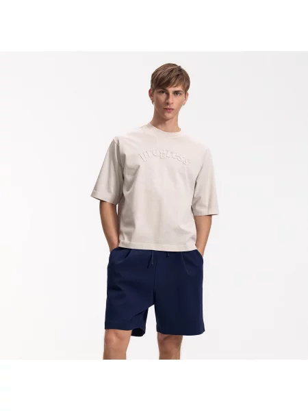 Reserved Kényelmes szabású sortok tengerészkék