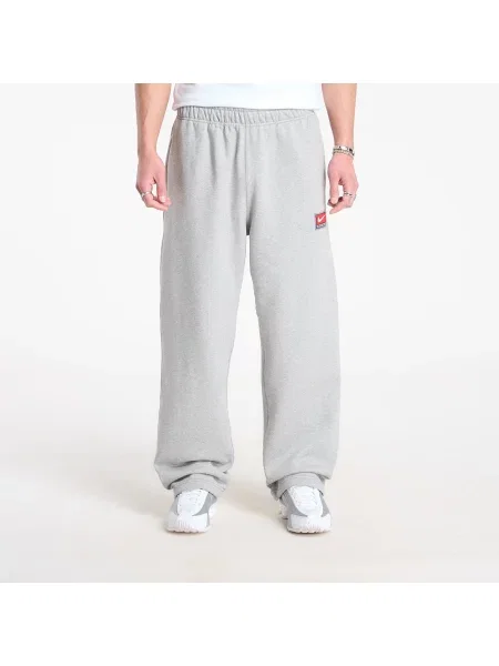 Fleecové kalhoty Nike bílé